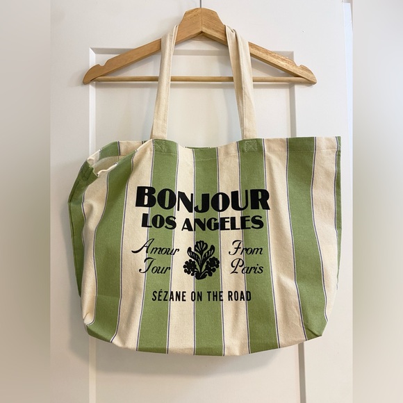 Sezane Handbags - Sézane on the Road canvas tote bag